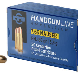 PPU 7.63 Mauser 5.5g | 85gr FMJ